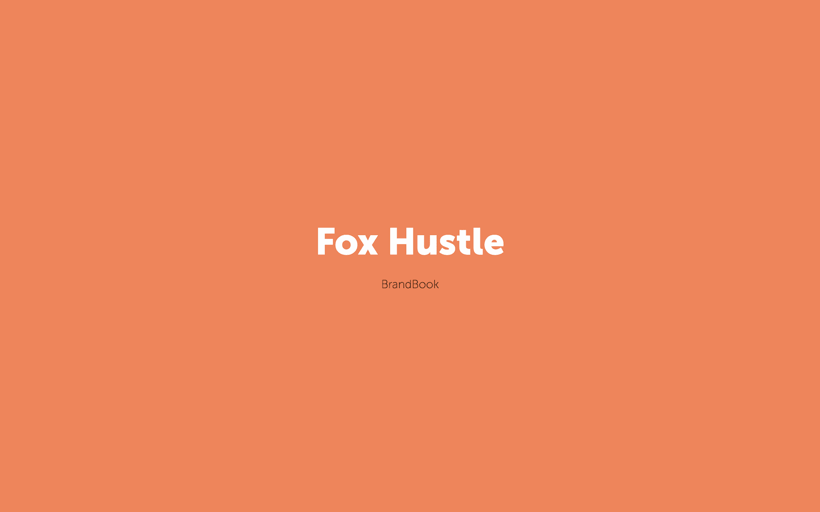 Fox Hustle Brandbook